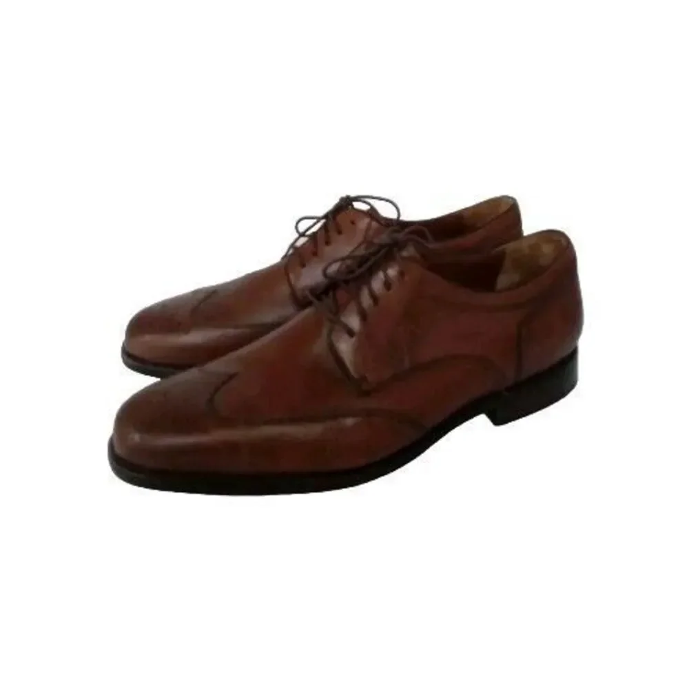 Classic Brown‎ Leather Wingtip Derby Dress Shoes Brogue Oxford Business Formal